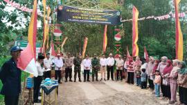 Peletakan Batu Pertama  Pelaksanaan TMMD